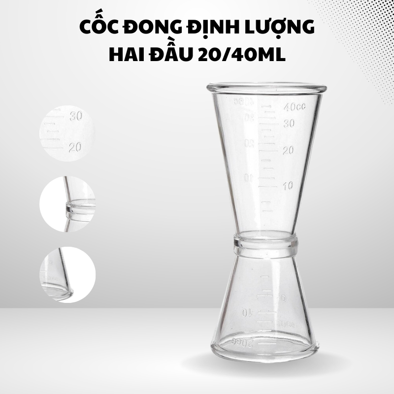 Zick đong 2 đầu nhựa 20-40ml
